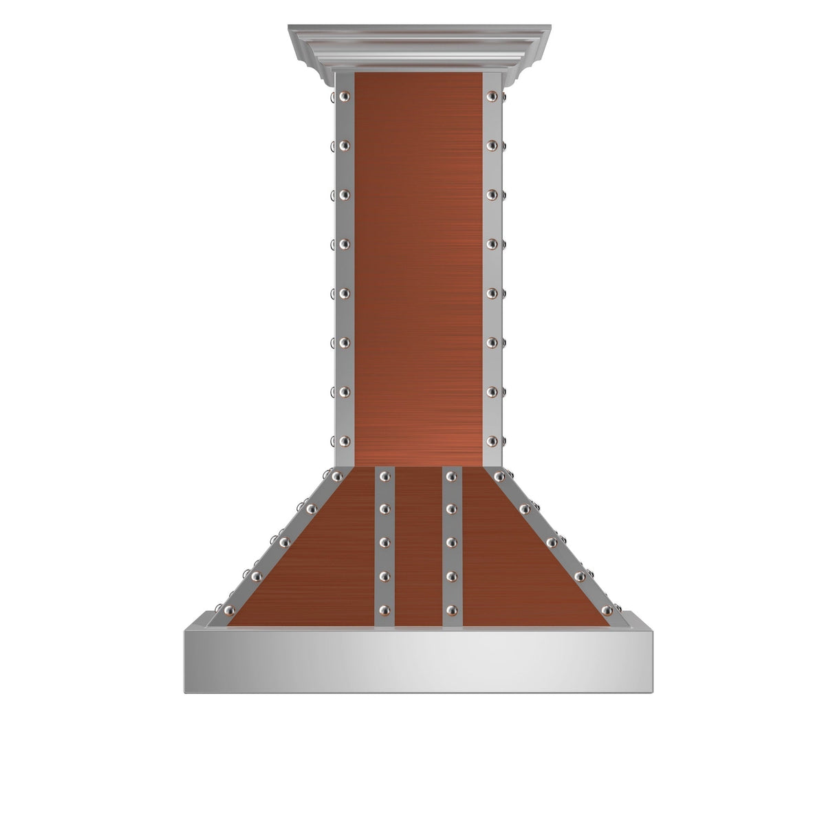 ZLINE 30 in. Designer Series Copper Island Mount Range Hood with Satin Stainless Steel Trim (655i-CSSSS-30)