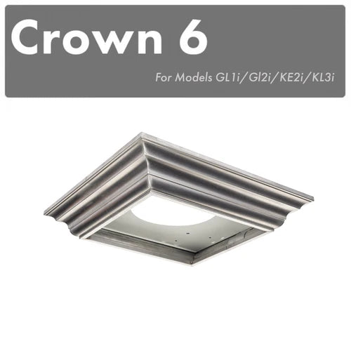 ZLINE Vented Crown Molding Profile 6 for Island Mount Range Hood (CM6V-GL1i/GL2i/KE2i/KL3i)