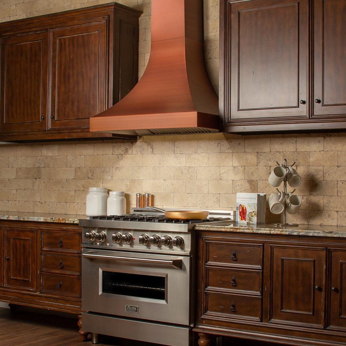 ZLINE 36 Inch Designer Series Copper Finish Wall Range Hood (8632C)