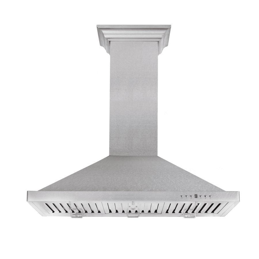 ZLINE 30 in. Designer Series Satin Stainless Steel Convertible Vent Wall Mount Range Hood (8KBS-30)