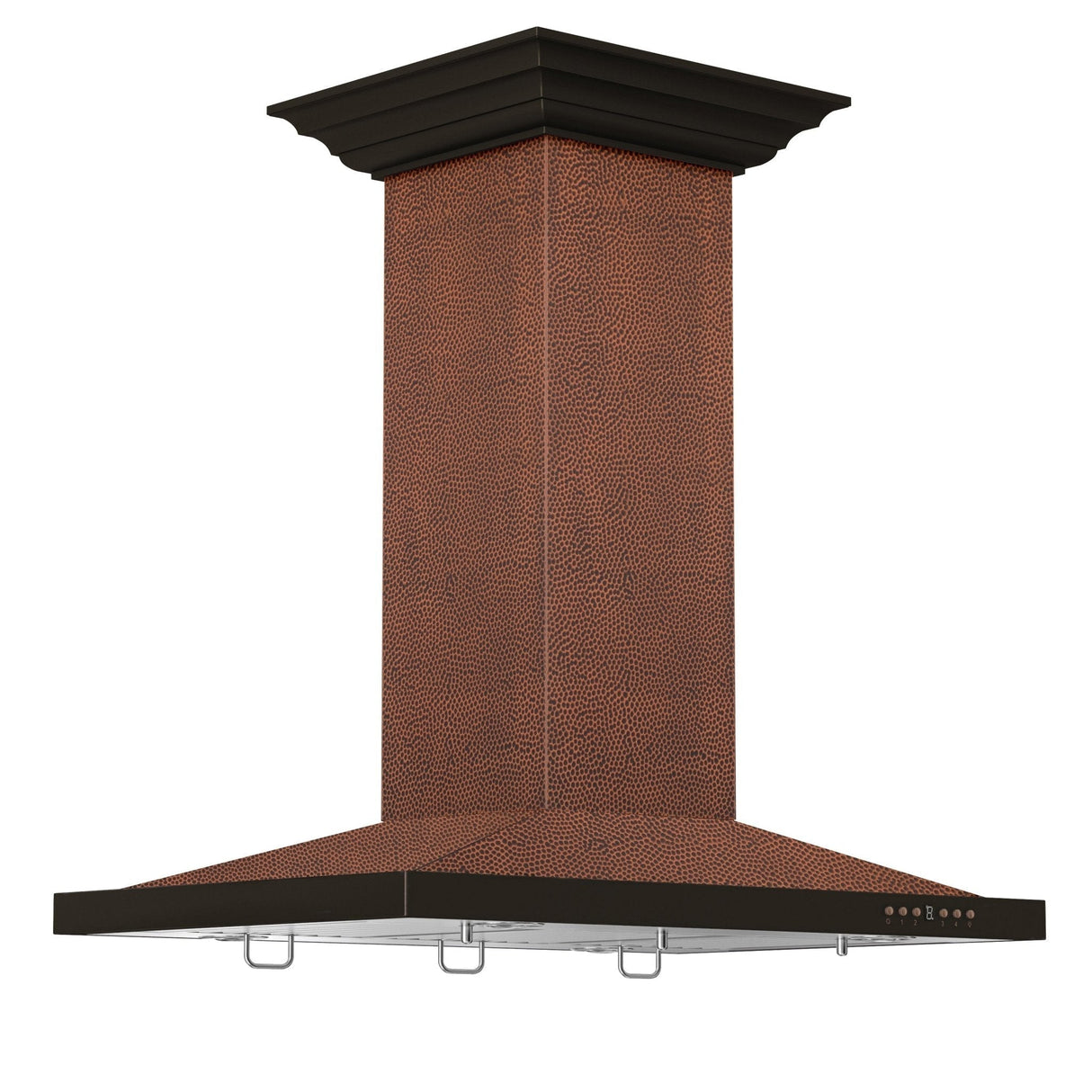 ZLINE 30 in. Designer Series Hand Hammered Copper Convertible Vent Island Mount Range Hood (8GL2Hi-30)
