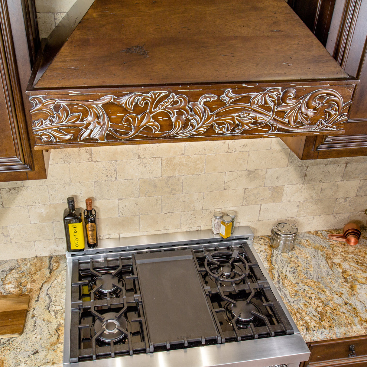 ZLINE 48" Ducted Wooden Wall Mount Range Hood in Walnut (373RR-48)