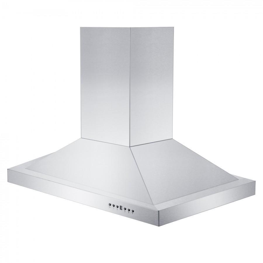 42 in. Ducted Island Mount Range Hood with Single Remote Blower in Stainless Steel (GL2i-RS-42-400)
