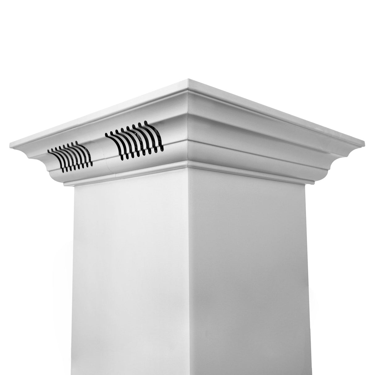 36 in. ZLINE CrownSound™Ducted Vent Island Mount Range Hood in Stainless Steel with Built-in Bluetooth Speakers (GL1iCRN-BT-36)