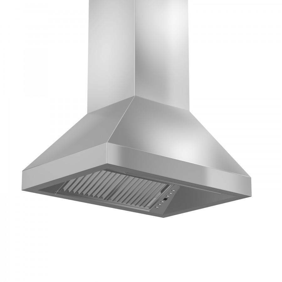 ZLINE 36 Inch Ducted Island Mount Range Hood in Outdoor Approved Stainless Steel (597i-304)