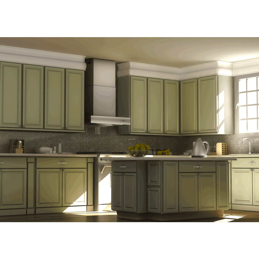 ZLINE 36 Inch Remote Blower Wall Mount Range Hood In Stainless Steel (KECOM-RS-400)