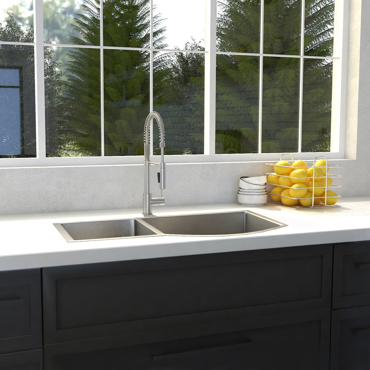 ZLINE 33 In. Under Mount Sink in Stainless Steel (Double Bowl) (SC70D-33)