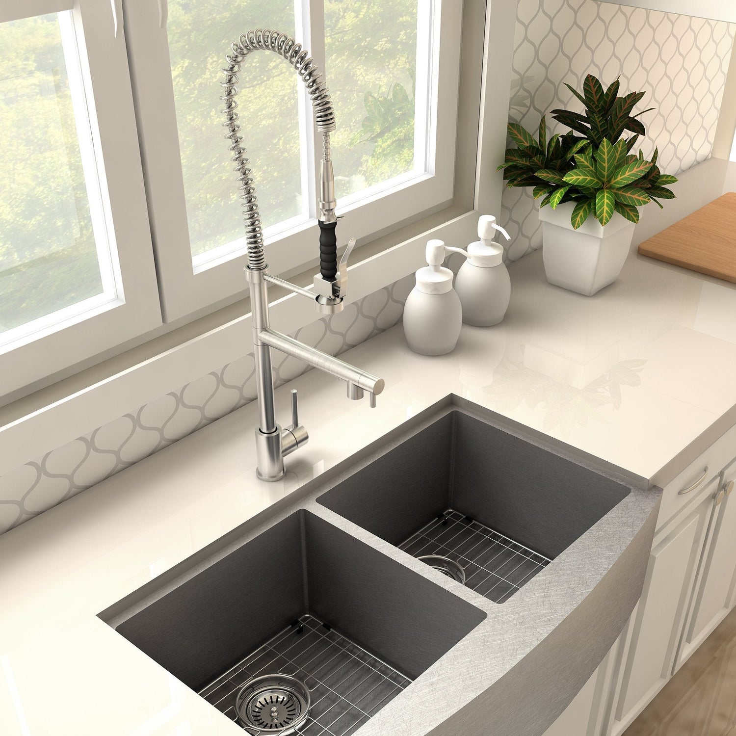 ZLINE Van Gogh Kitchen Faucet in Brushed Nickel (VNG-KF-BN)