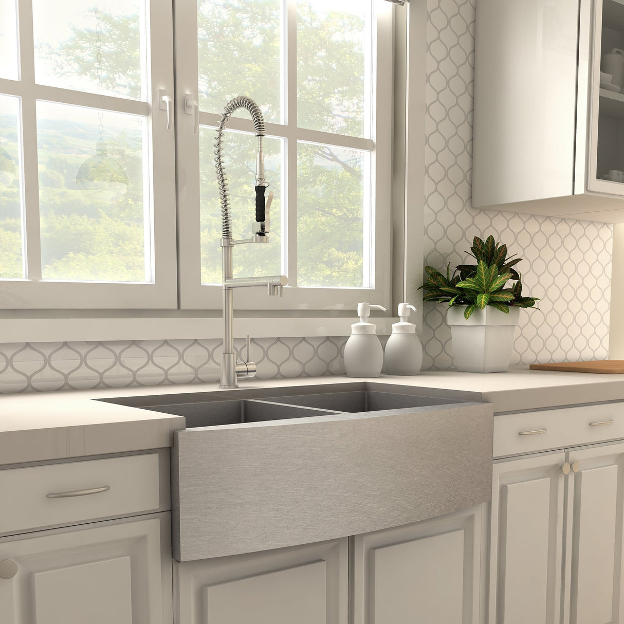 ZLINE Van Gogh Kitchen Faucet in Brushed Nickel (VNG-KF-BN)
