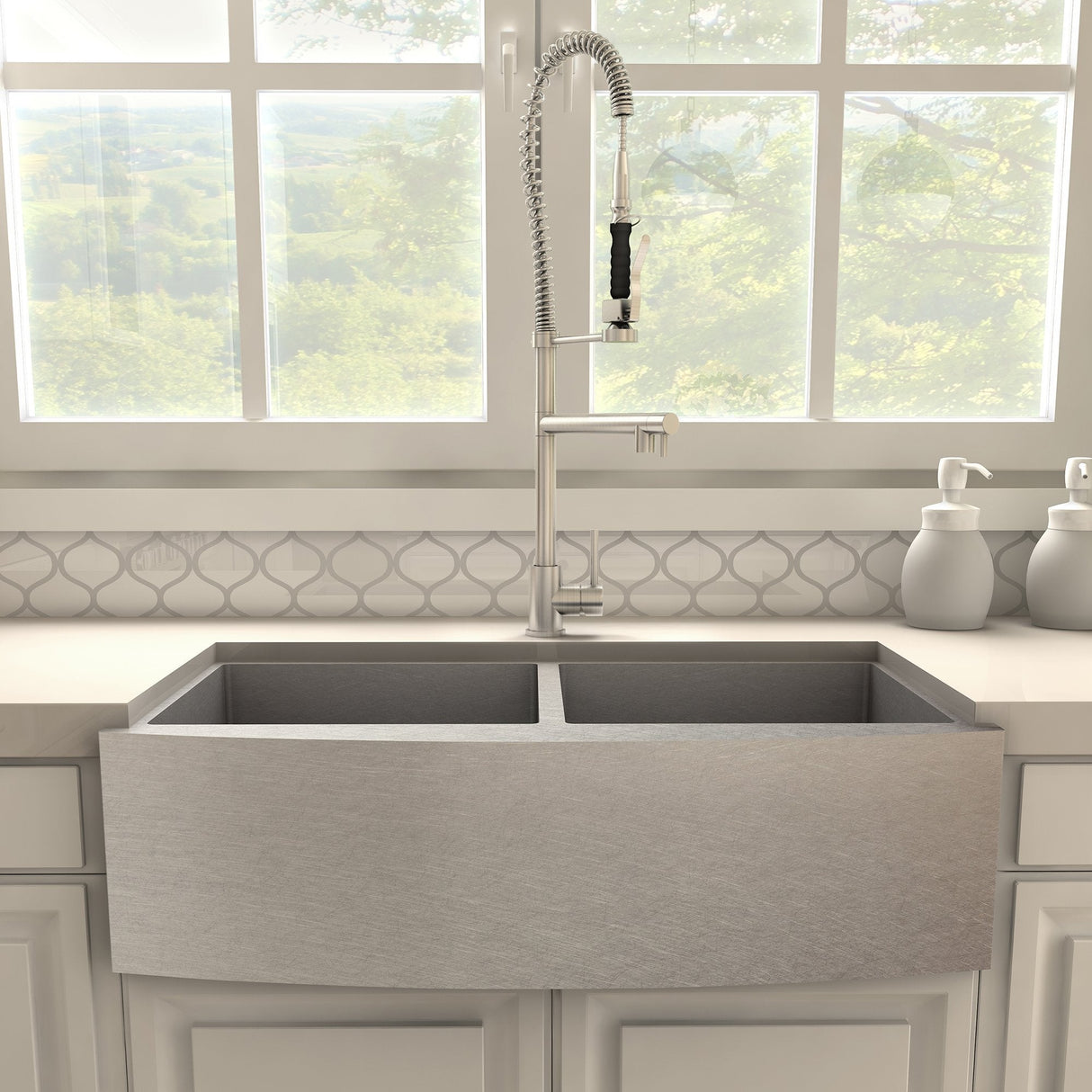 ZLINE Van Gogh Kitchen Faucet in Brushed Nickel (VNG-KF-BN)