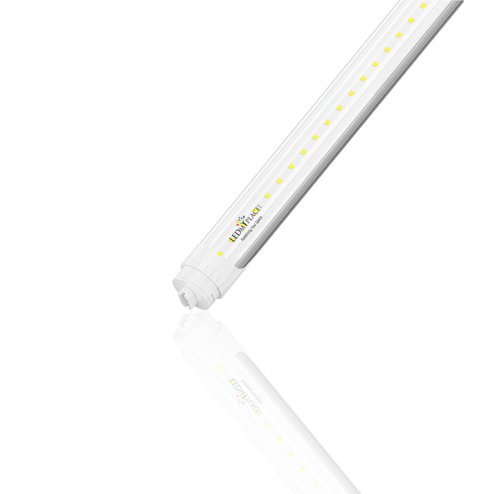 T8 8ft 48W R17d LED Tube Light 6720 Lumens 5000K Clear, Size: 1-Pack
