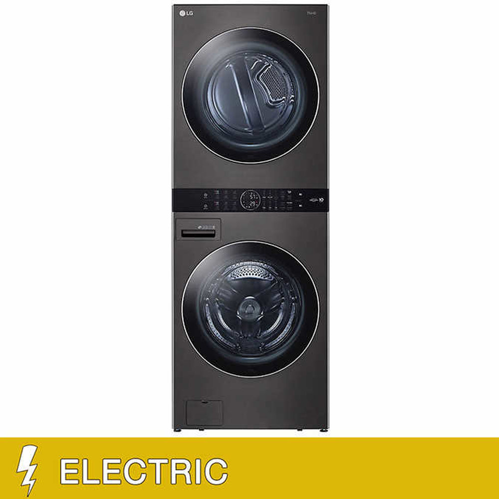 LG Single Unit Front Load LG WashTower with Center Control 4.5 cu. ft. Washer and 7.4 cu. ft. Electric Dryer