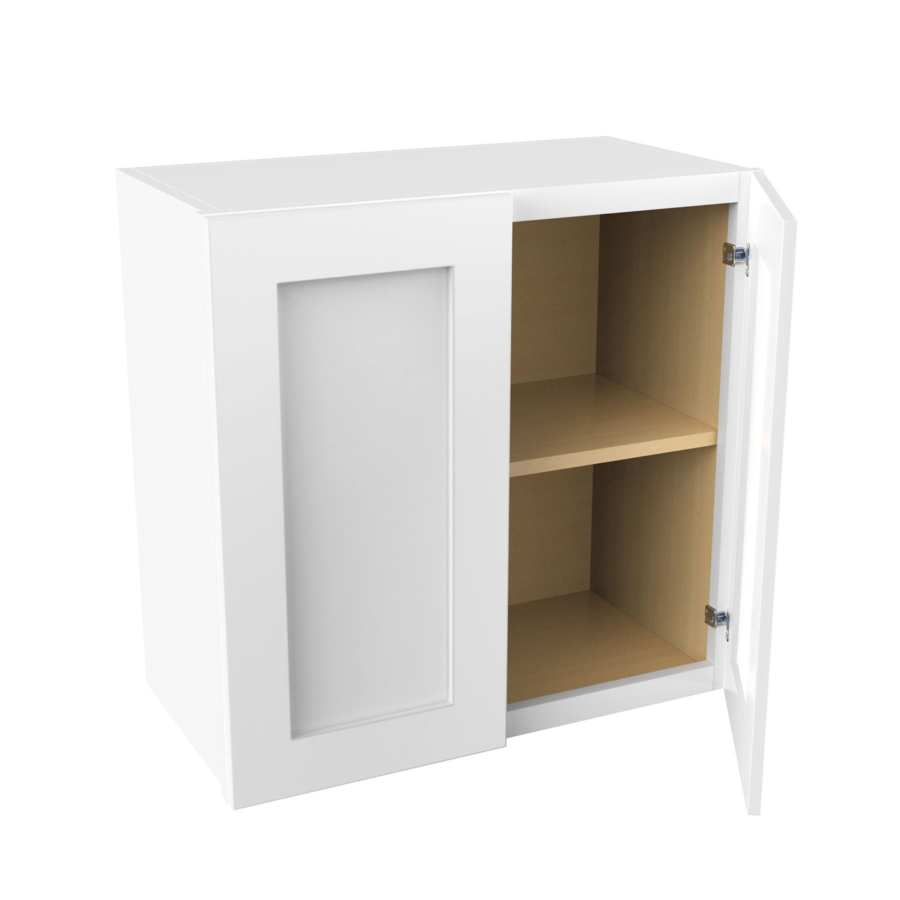 Elegant White - Double Door Wall Cabinet | 24"W x 24"H x 12"D