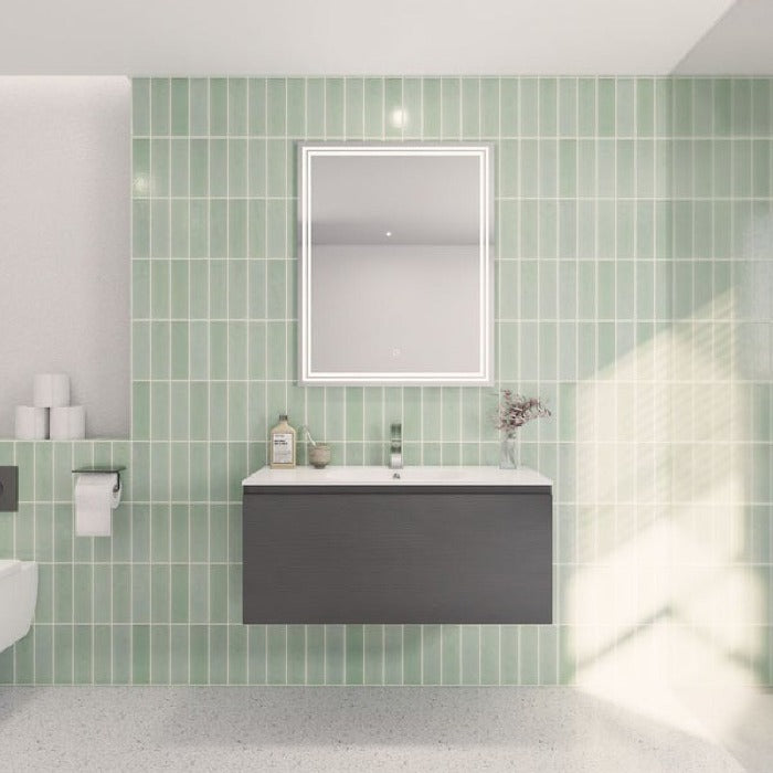 Aipo Floating / Wall Mounted Bathroom Vanity with Acrylic Sink