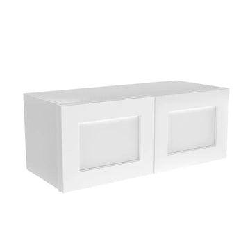 Wall Kitchen Cabinet - 30W x 12H x 12D - Aria White Shaker - RTA