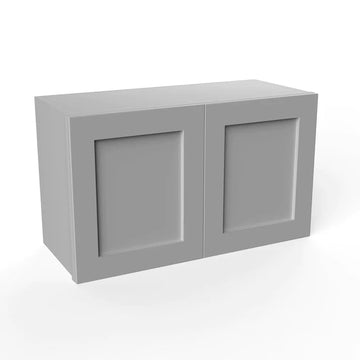 Wall Kitchen Cabinet - 30W x 18H x 12D - Grey Shaker Cabinet
