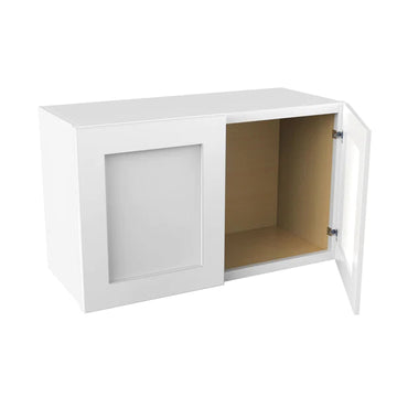 Wall Kitchen Cabinet - 30W x 18H x 12D - Aria White Shaker - RTA