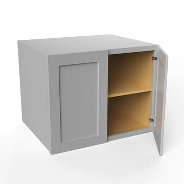 Wall Kitchen Cabinet - 30W x 24H x 12D - Grey Shaker Cabinet - RTA