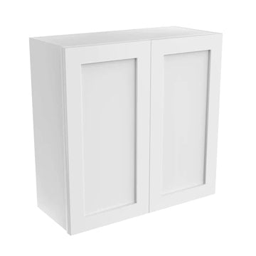 Wall Kitchen Cabinet - 30W x 30H x 12D - Aria White Shaker