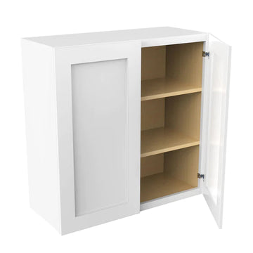 Wall Kitchen Cabinet - 30W x 30H x 12D - Aria White Shaker
