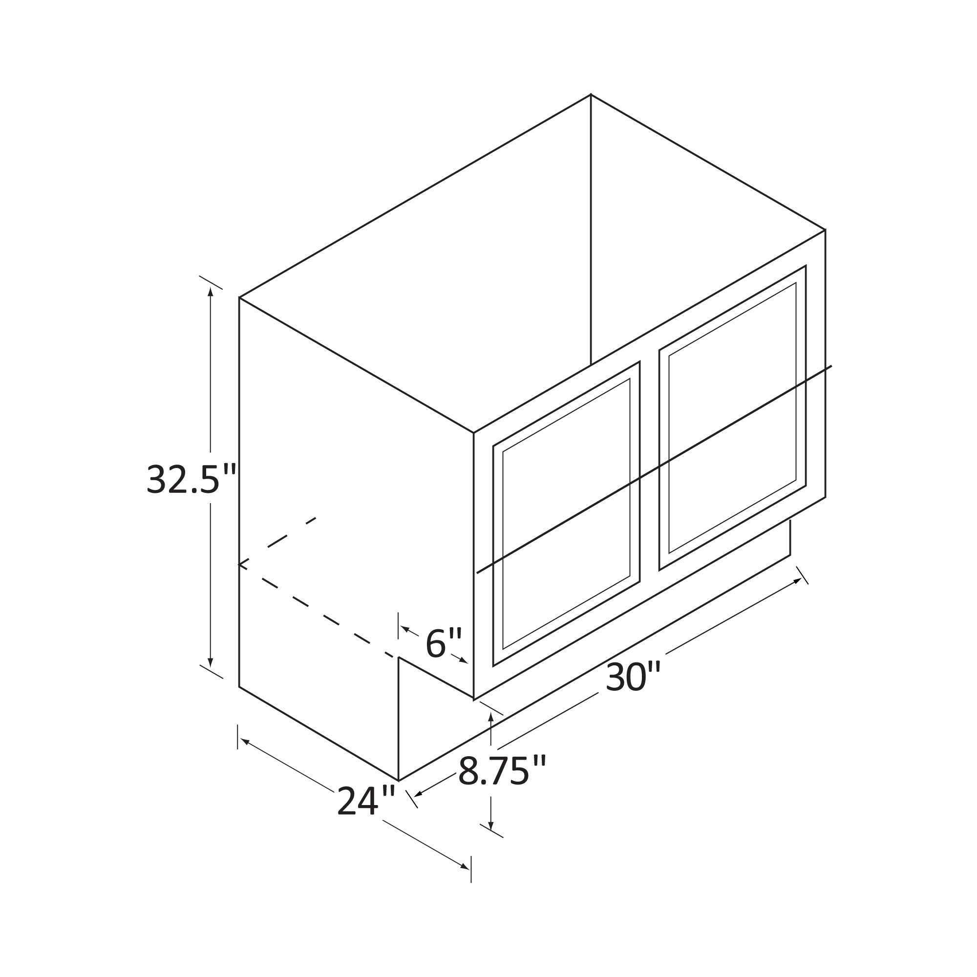 24-Inch Microwave Base Cabinet