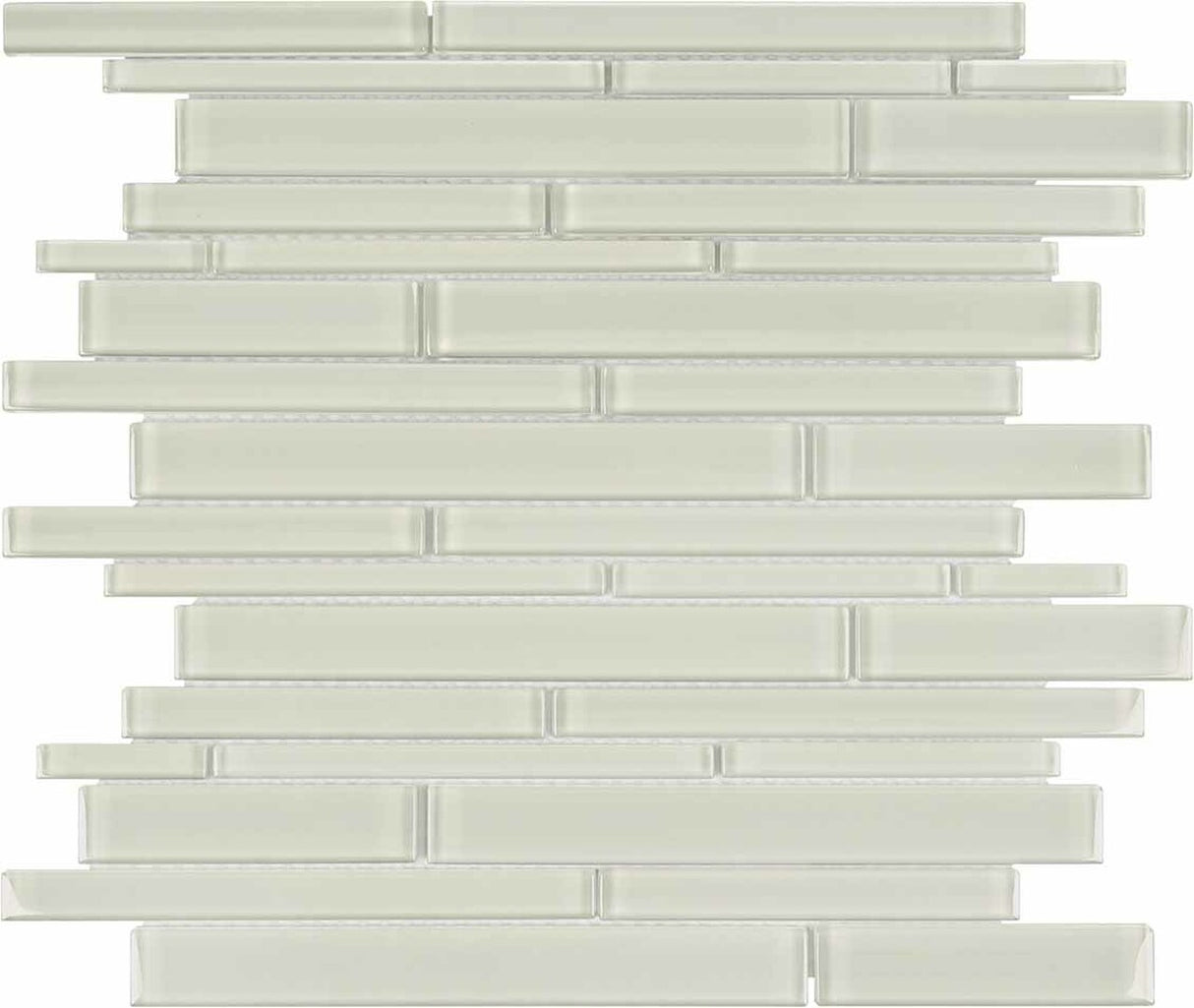 Random Strip Element Sand Light Colors Glass Mosaic