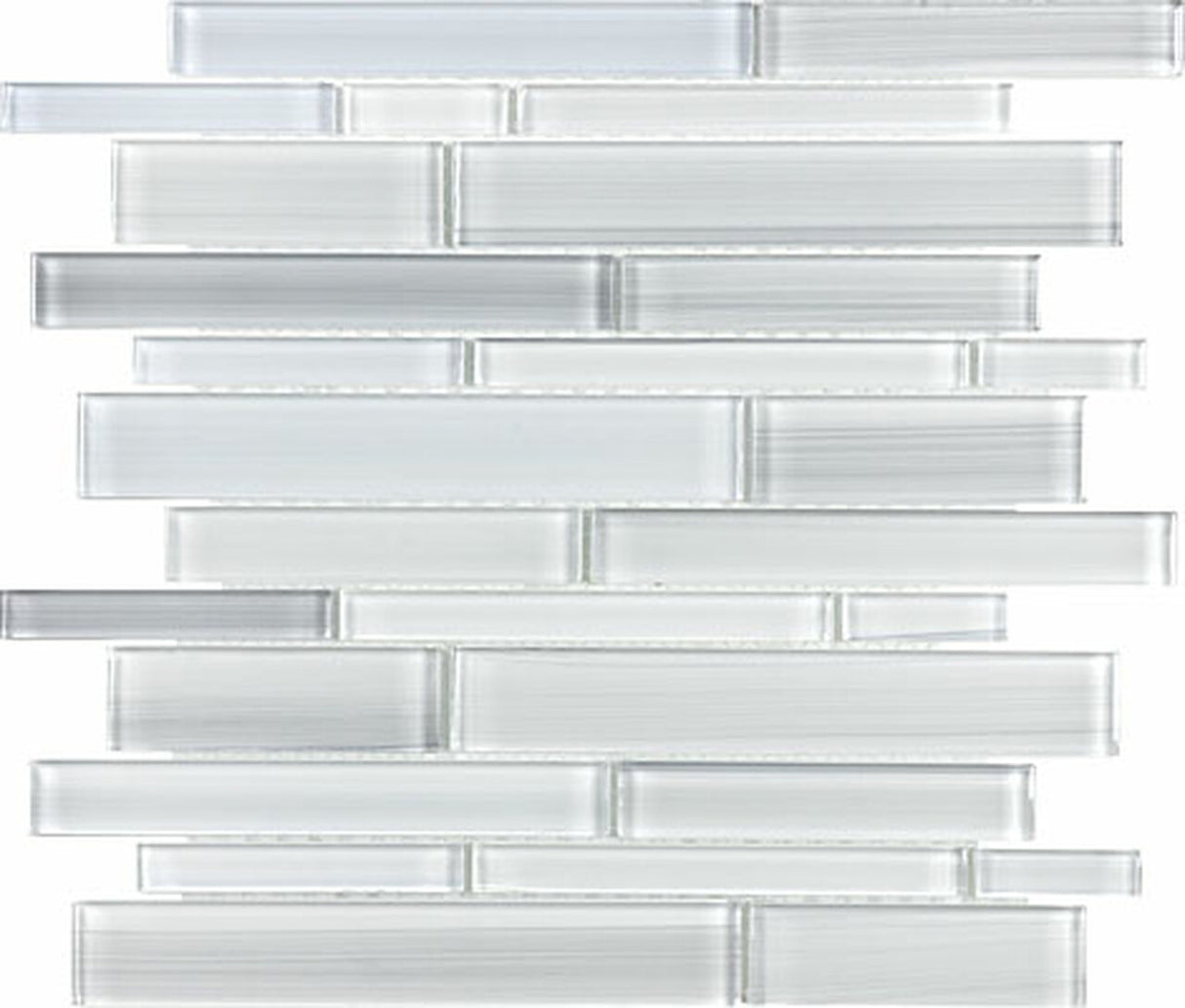 Random Strip Ice Fusion Glass Mosaic