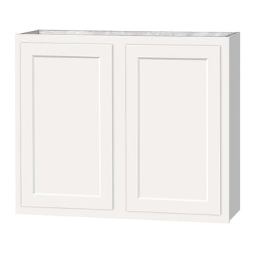 30 inch Wall Cabinets - Dwhite Shaker - 36 Inch W x 30 Inch H x 12 Inch D