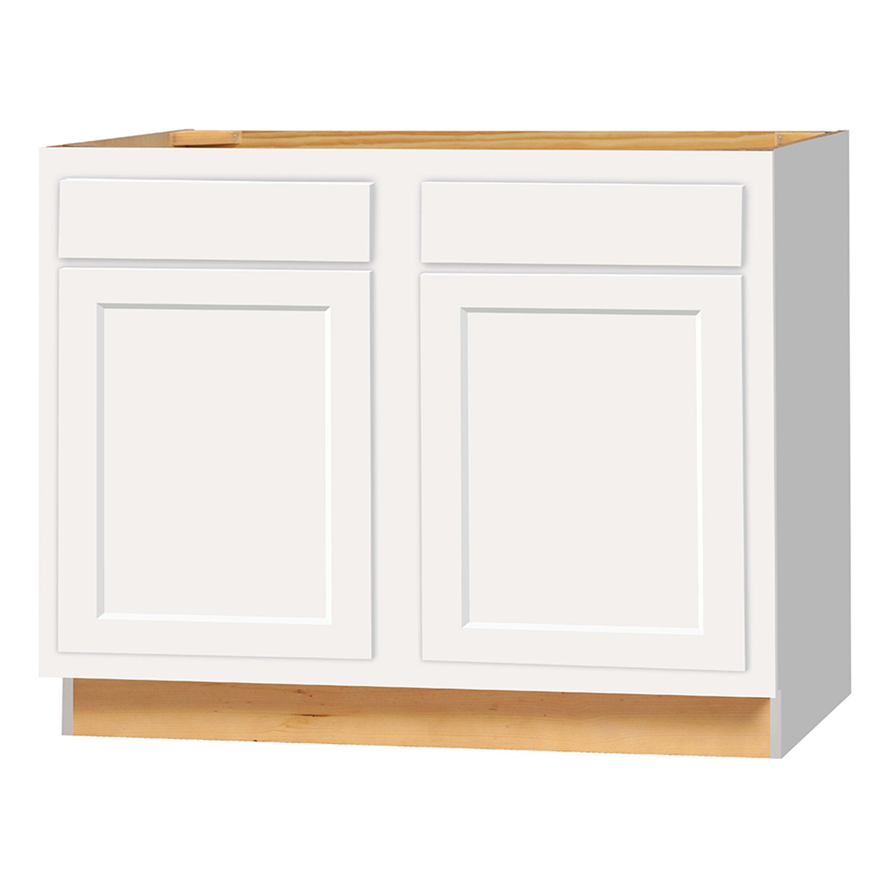 Kitchen Sink Base Cabinet | Unfinished Poplar | Shaker Style | 42