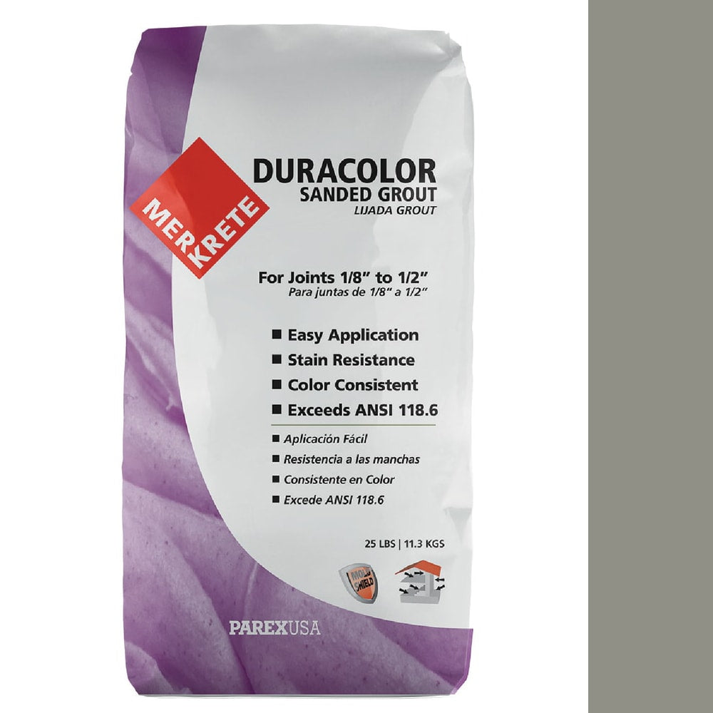 Merkrete Duracolor Sanded Grout Natural Gray - 25 lb