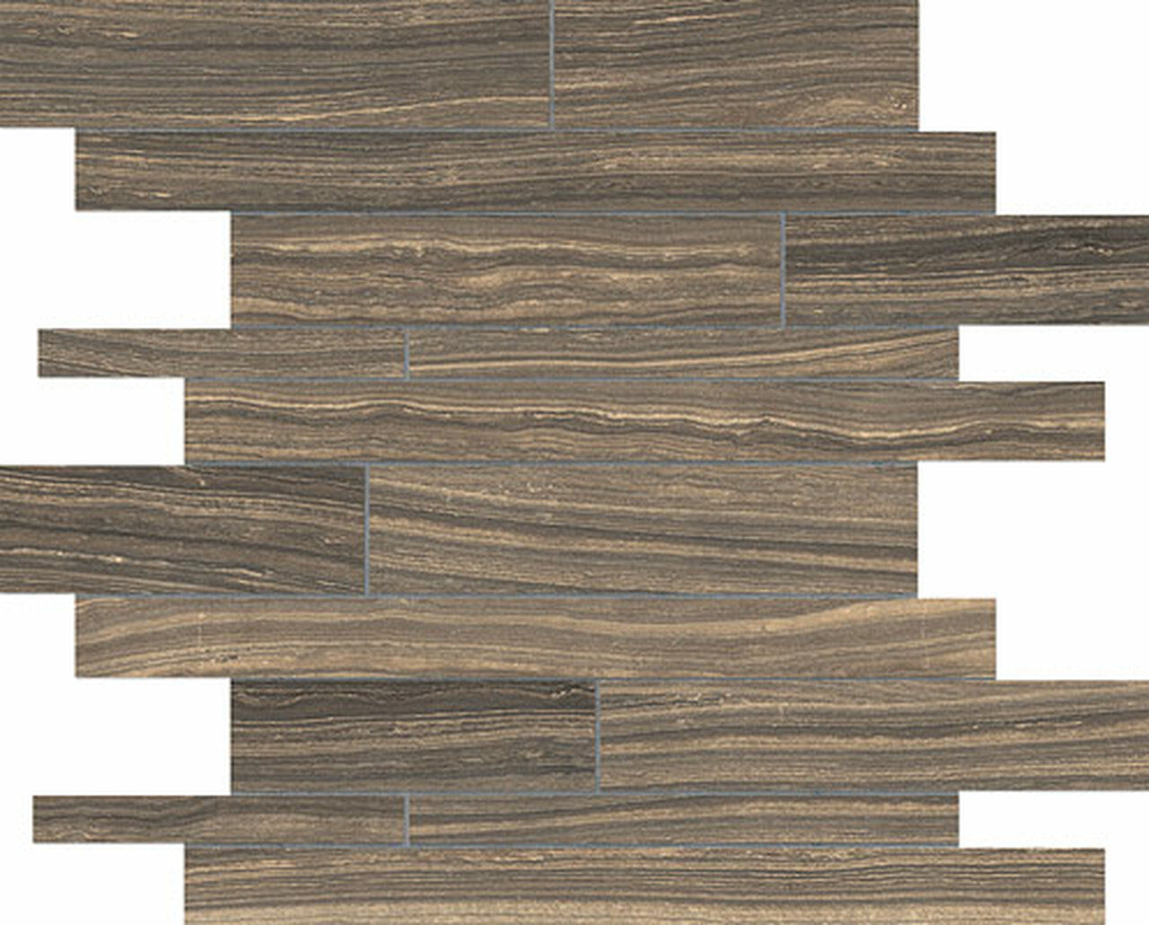 Random Strip Natural Eramosa Matte Glazed Porcelain Mosaic