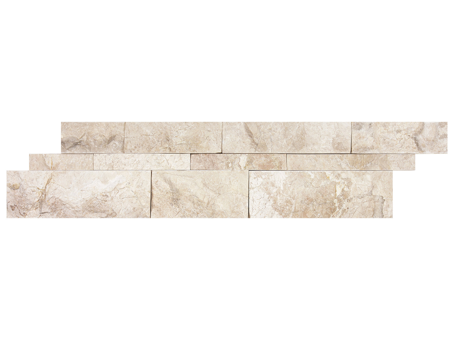 Random Strip Impero Reale Polished Marble Mosaic