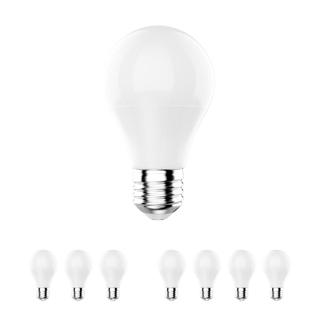 LEDmyplace 9.8W LED Light Bulbs - 4000K Dimmable - 800 Lm - E26 Base - Neutral White A19 Bulb, 8-Pack