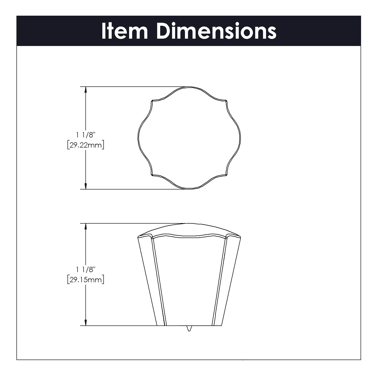 Trellis Collection - Belwith Keeler - Knob, 1-1/8" Dia. | B076138
