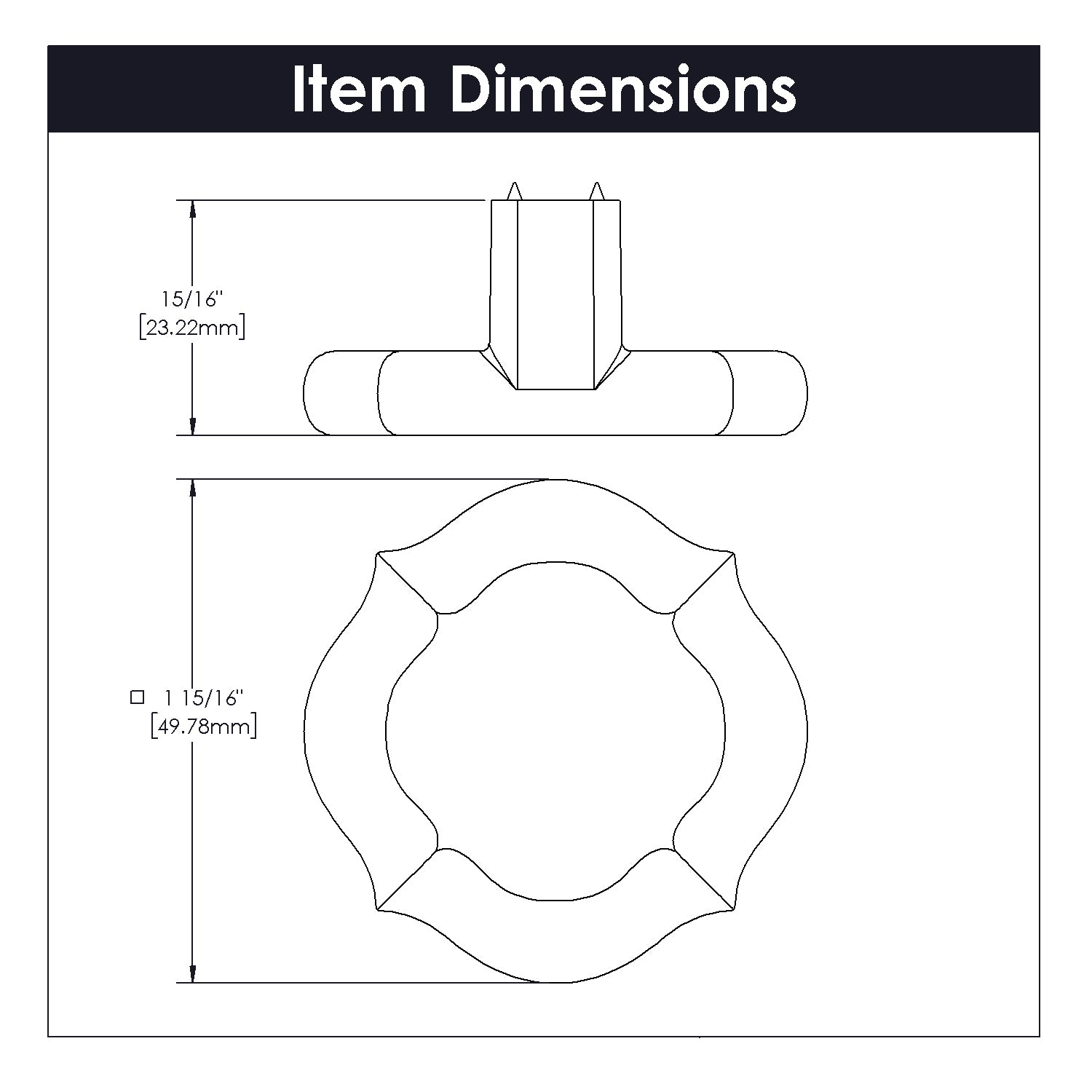 Trellis Collection - Belwith Keeler - Rigid Pendant, 2" Dia. | B076180