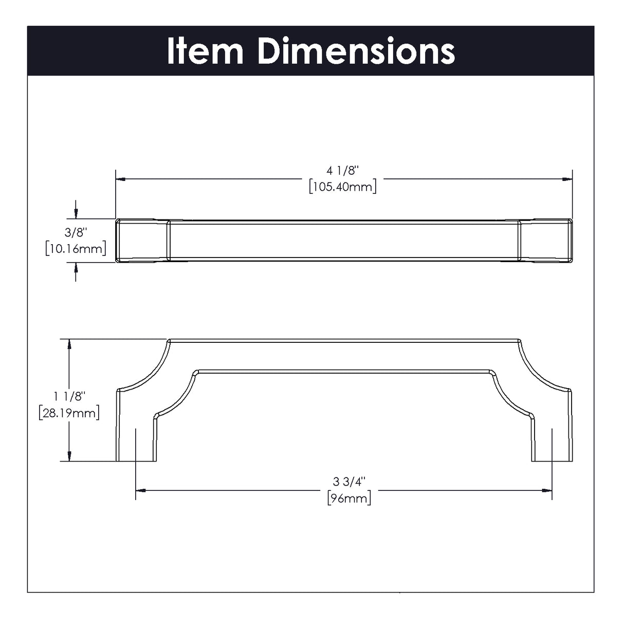 Monarch Collection - Belwith Keeler - Pull, 96mm C/C | B076641