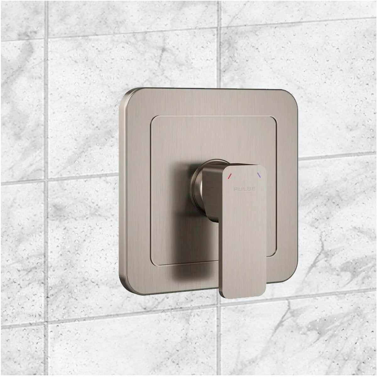 Tru-Temp Mixing Valve - 7.25X 7.25 X 5 -Square - 1/2"Rough-In Valve - Bathroom Plumbing Fixture