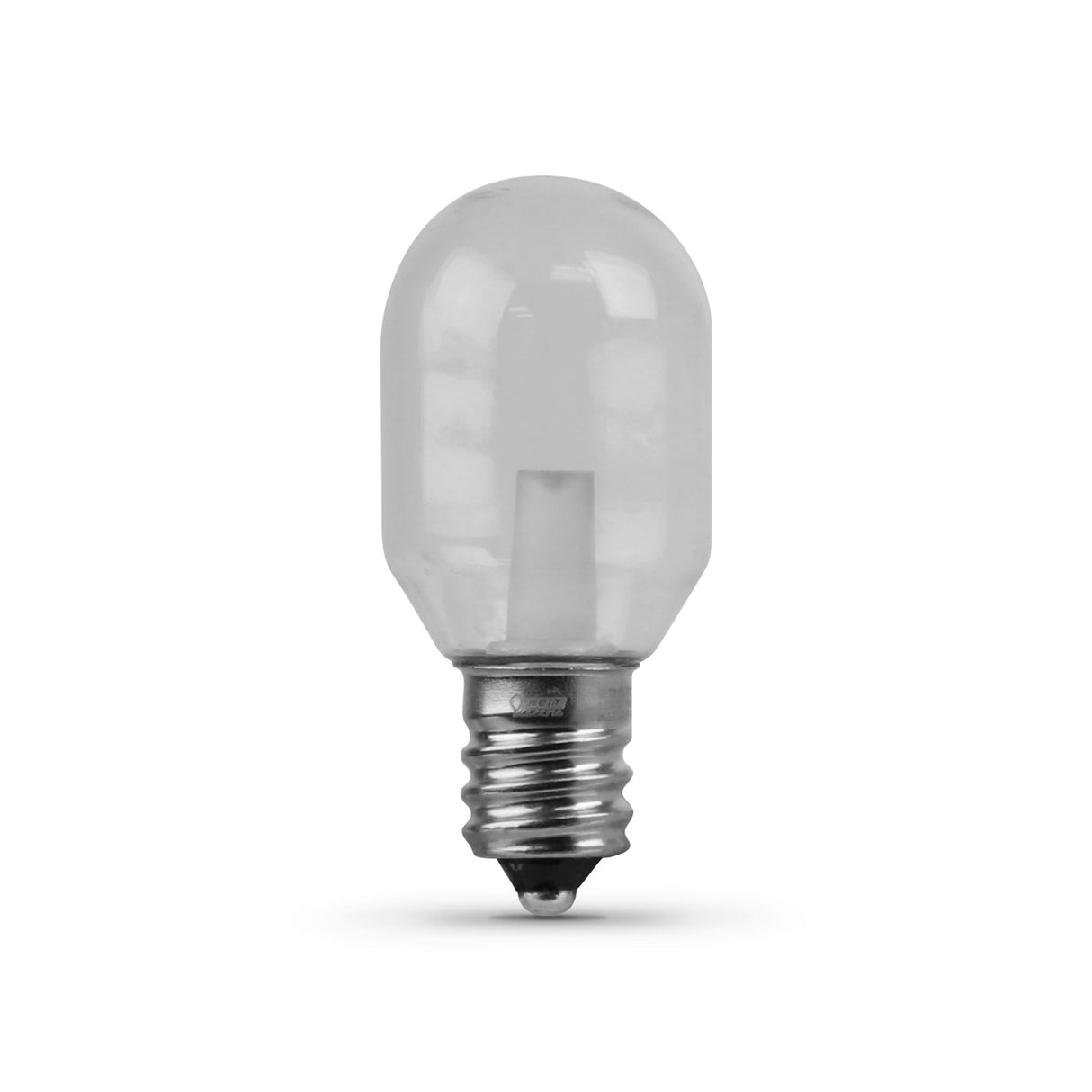 LED light bulb T6 Tubular, Clear, Candelabra Base, E12 Base, 3000K, 50 Lumens, Desk Lamp Bulb
