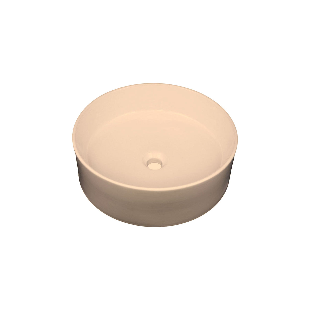 Vanity Fantasies Rim Porcelain Round Shaped Vessel Sink