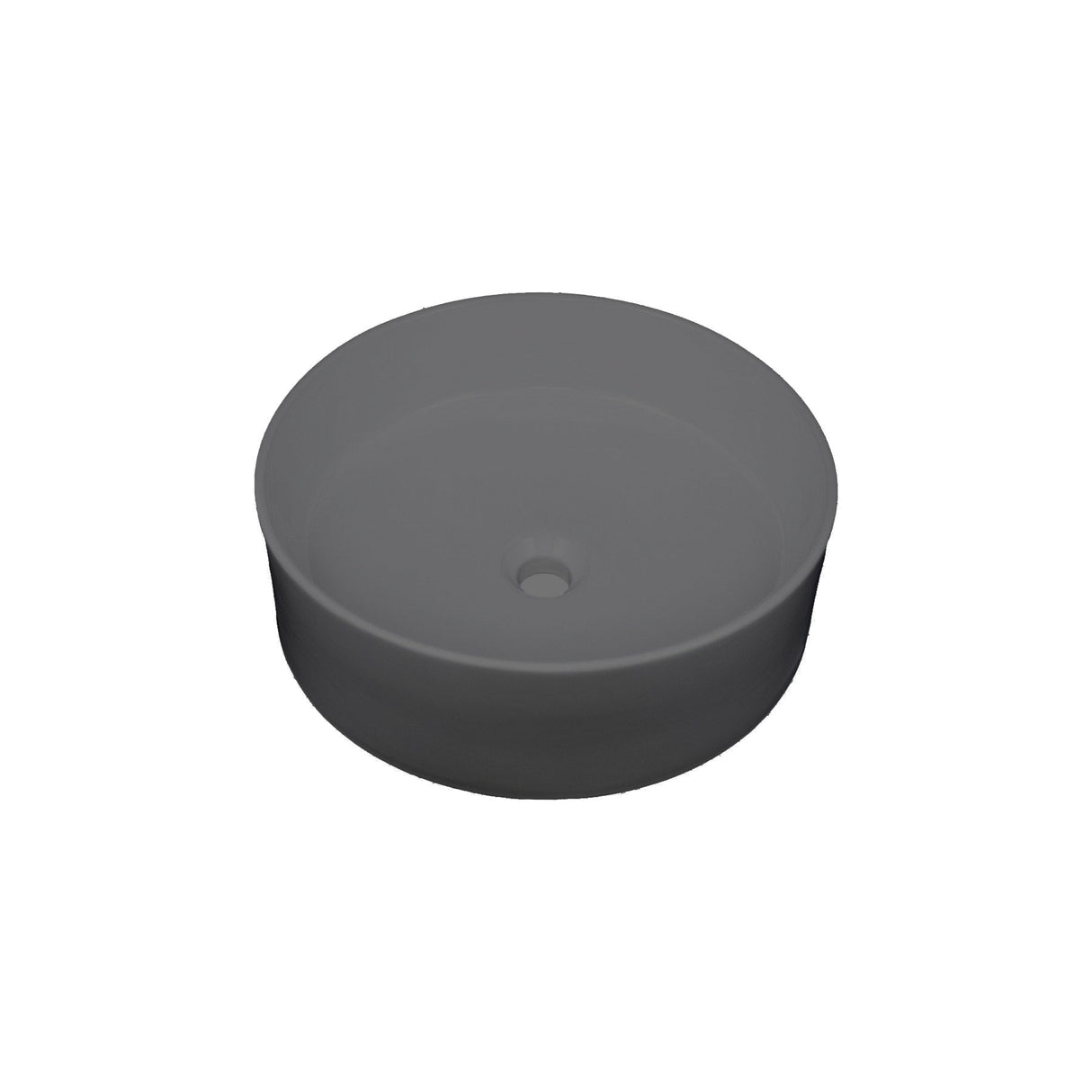 Vanity Fantasies Rim Porcelain Round Shaped Vessel Sink