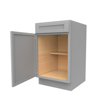 Elegant Dove - Single Door Base Cabinet | 21"W x 34.5"H x 24"D