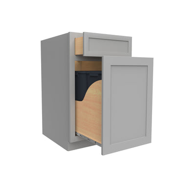 Elegant Dove - Waste Basket Cabinet | 18"W x 34.5"H x 24"D