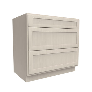 3 Drawer Base Cabinet | Elegant Stone | 36W x 34.5H x 24D