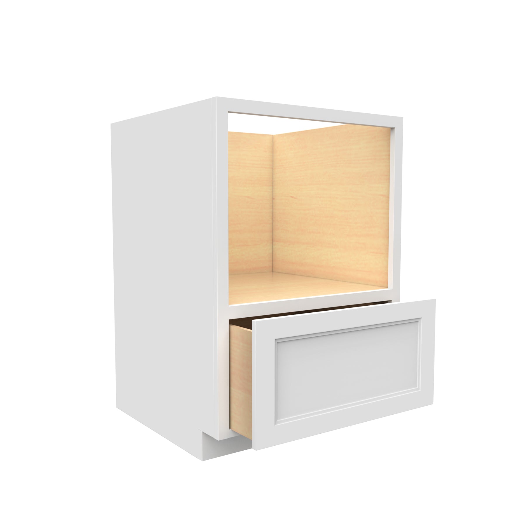 Home Basics Microwave Cabinet, White, FURNITURE