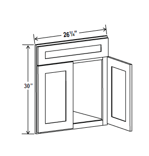 Sink Base Cabinets - Aspen White