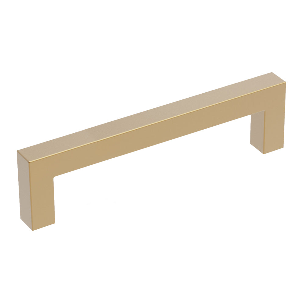 Heritage Designs Collection - SQUARE BAR PULL, 96MM Center to Center, (Pack of 10 Pulls) - Hickory Hardware|R078429