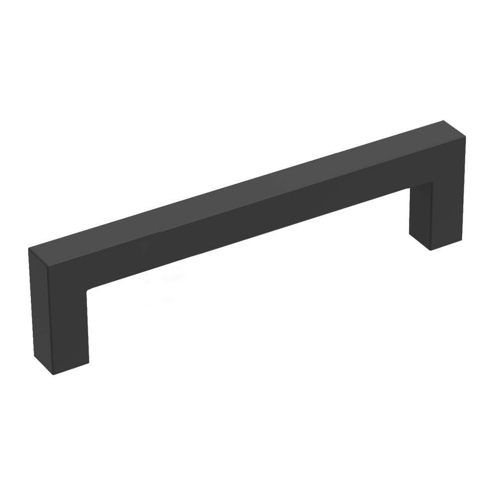 Heritage Designs Collection - SQUARE BAR PULL, 96MM Center to Center, (Pack of 10 Pulls) - Hickory Hardware|R078429