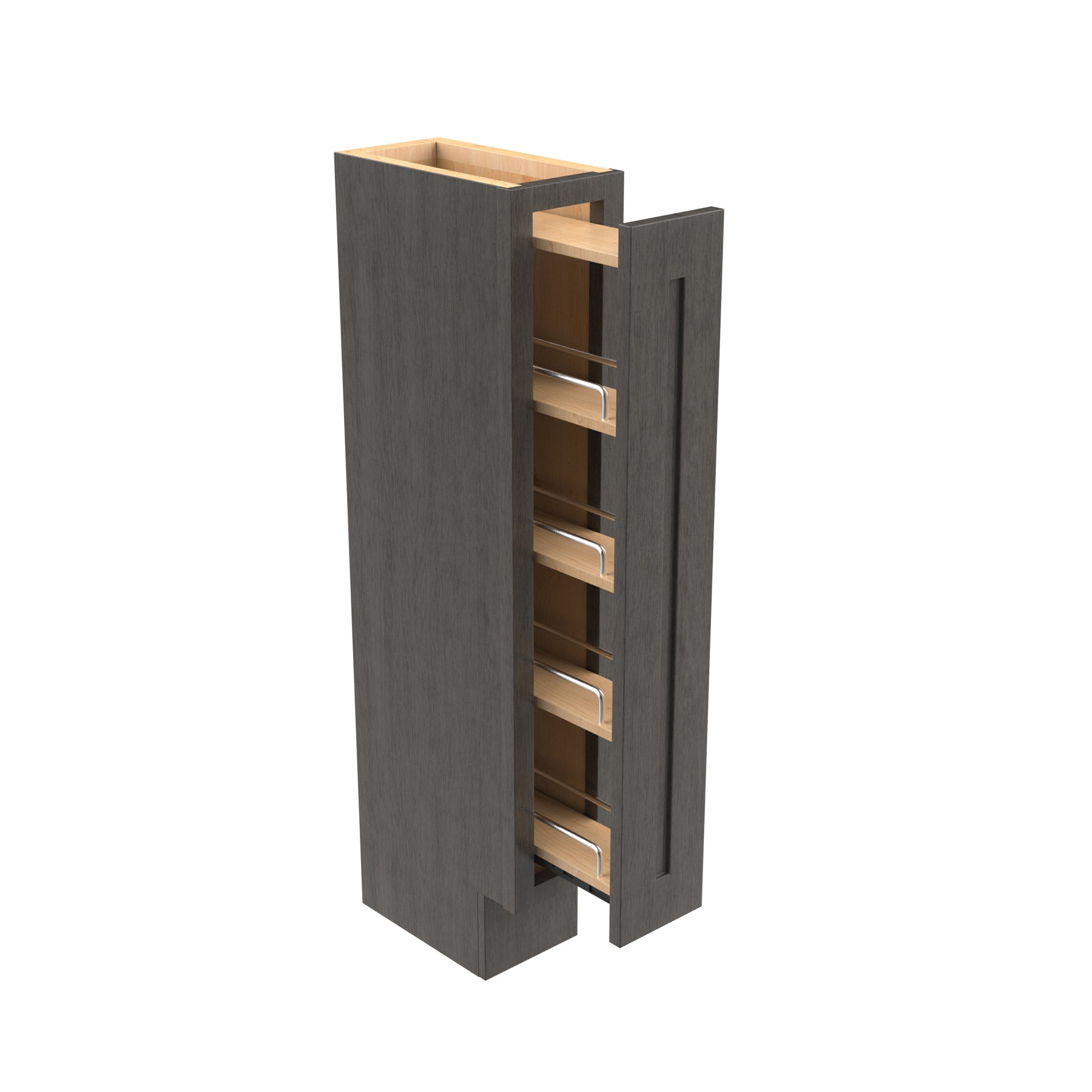 Elegant Smoky Grey Wall Spice Cabinet 6