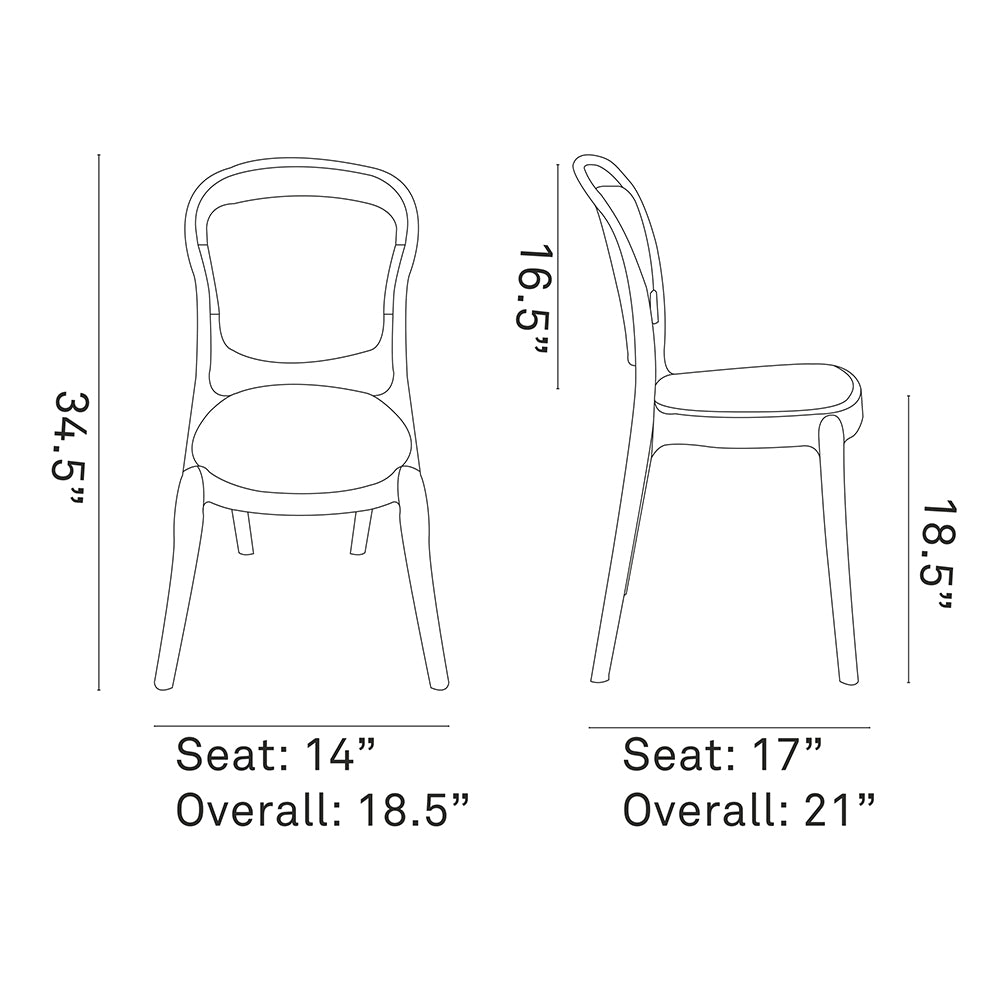 Stalwart Kitchen And Dining Room Chair - Kitchen Table And Chair Set - BUILDMYPLACE