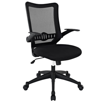 Explorer Mid Back Mesh Ergonomic Office Chair With Flip-Up Arms -26.5